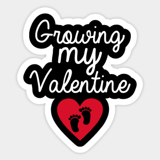 Growing My Valentine Sticker